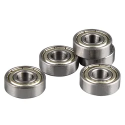 10Pcs/Set 688zz Metal Ball Bearings Set Sealed Deep Groove Radial Ball Bearing for Skateboard Scooter 3D Printers 8 x 16 x 5mm