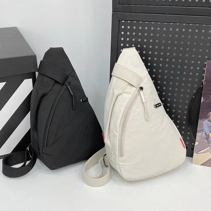 for Breast Bag Men Women Mobile Phone Messenger Bag Fashionable Simple Commuter Cycling Casual Versatile Lightweight Sports