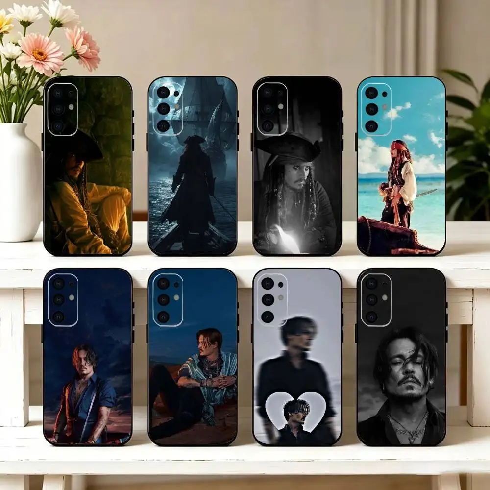 J-Johnny Actor D-Depp Phone Case For Samsung S25,S24,S21,S22,S23,S30,Ultra,S20,Plus,Fe,Lite,Note,10,Black Cover