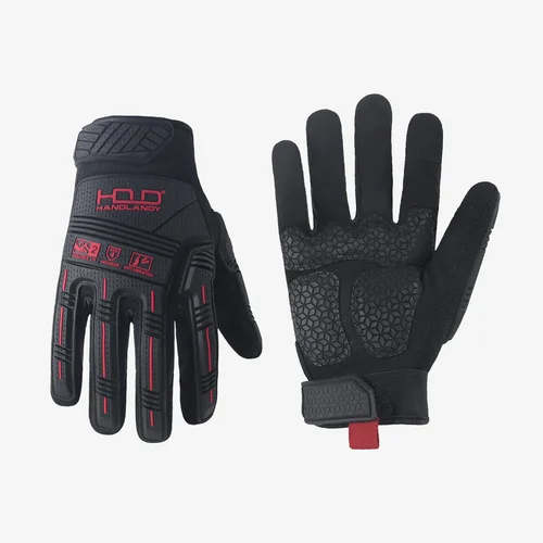 HANDLANDY Guantes de trabajo para hombres, guantes de trabajo para mecánicos de utilidad pantalla táctil, guantes de trabajo resistentes antivibración y antiimpacto