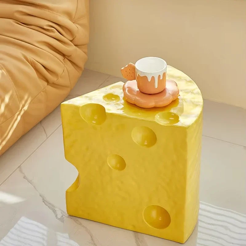 

Modern creative cheese design home decoration bedside table popular small apartment living room coffee table sofa side table