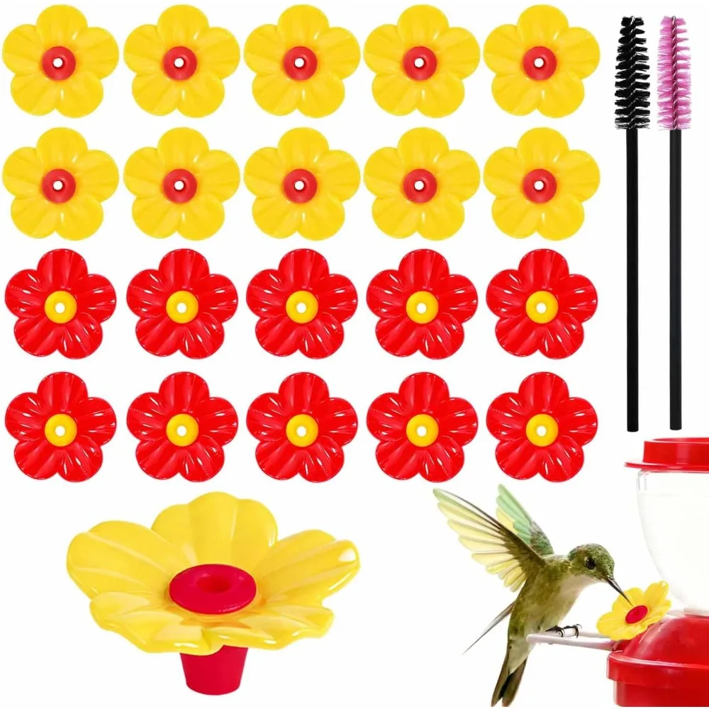 Hummingbird Feeder Replacement Flowers 20 Pack