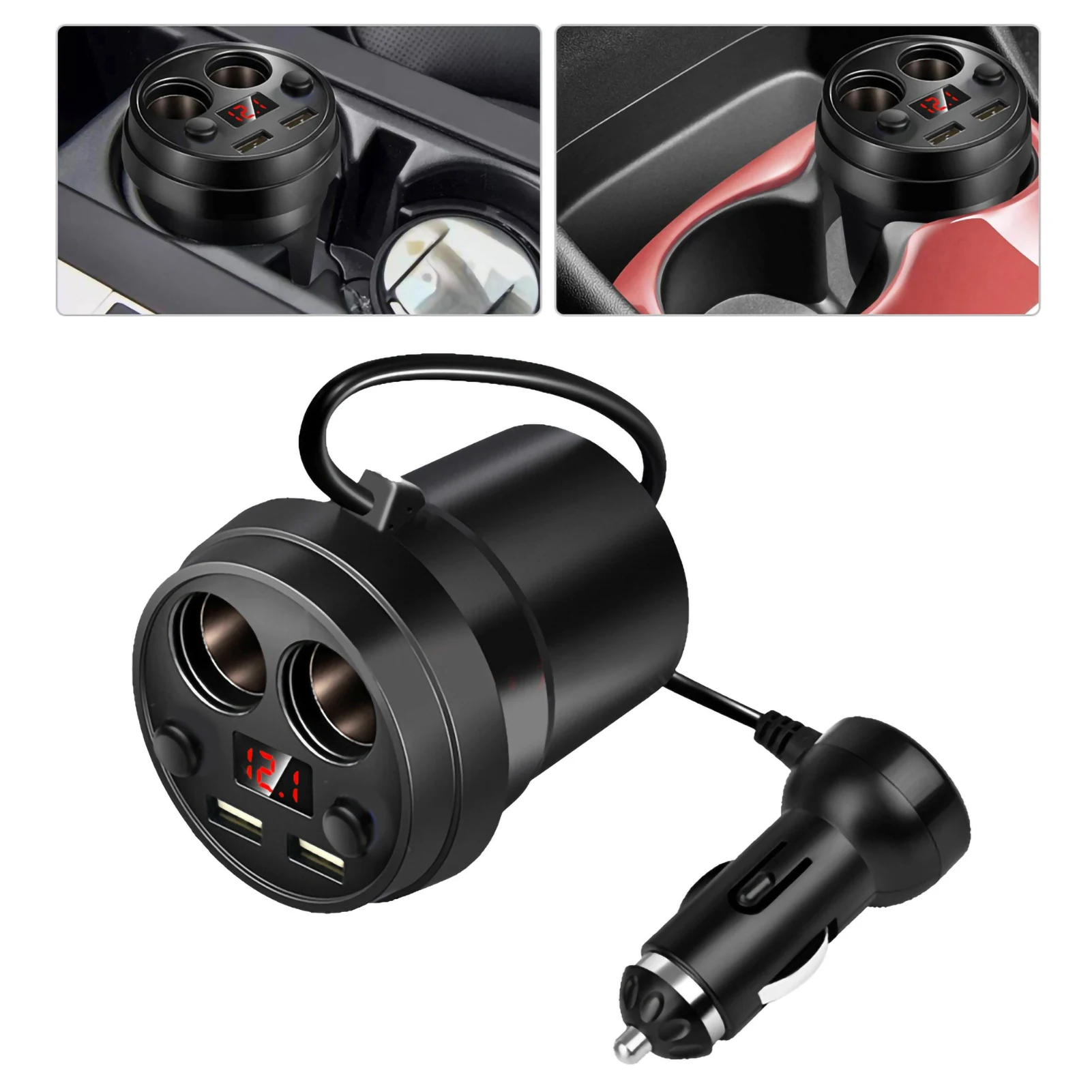 Neue 120W High-Power Auto Ladegerät Dual USB Wired Auto Ladegerät Multifunktions Zigarette Leichter Auto Telefon ladegerät