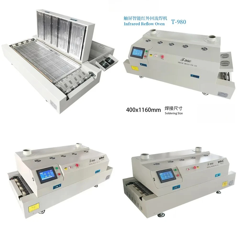 Multil Zones Inrared Hot Air Reflow Oven Puhui T-980