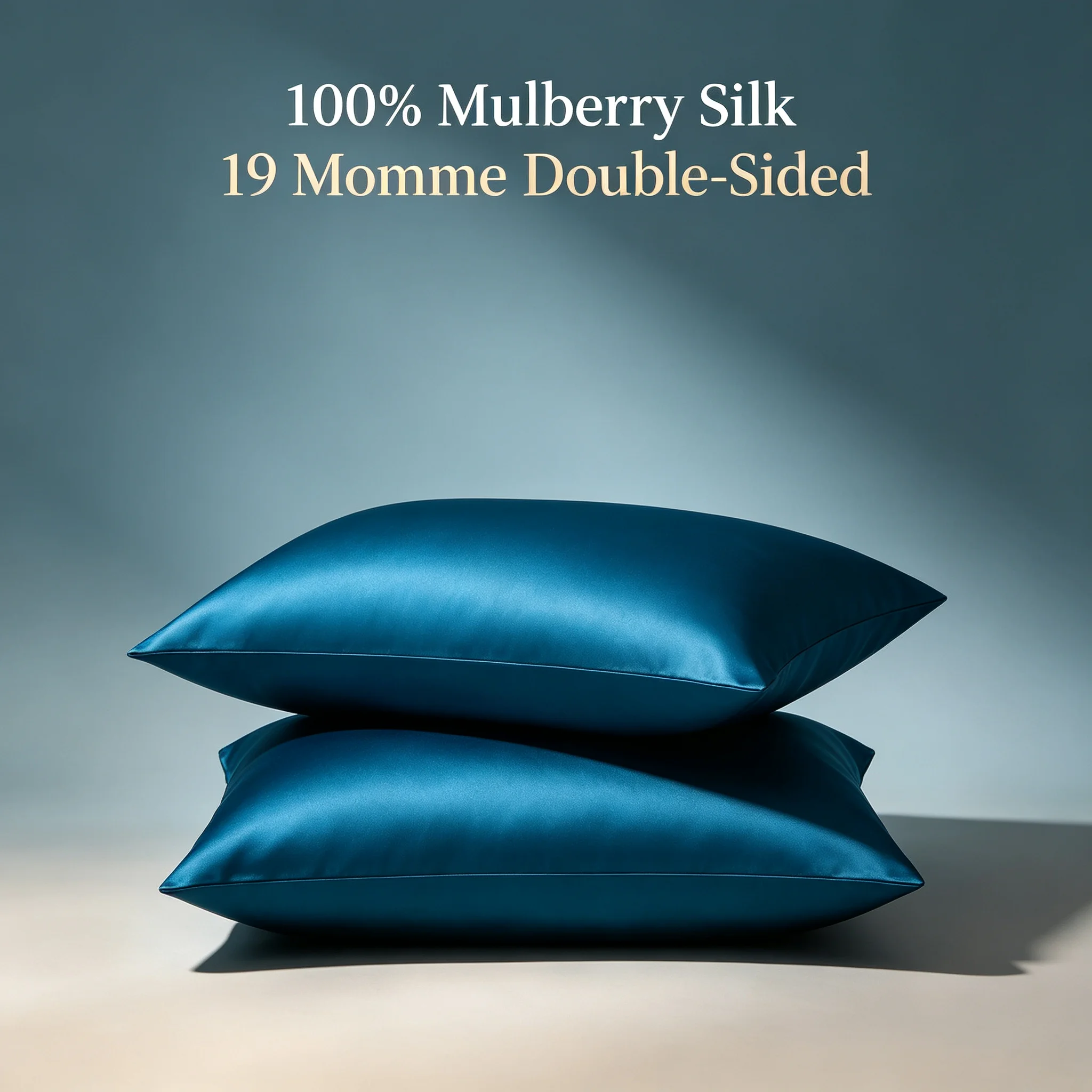 19 Momme Silk Pillowcase 1pc 100% Nature Mulberry Silk Muticolor Pillow Case for Healthy Standard Queen King Hidden Zipper