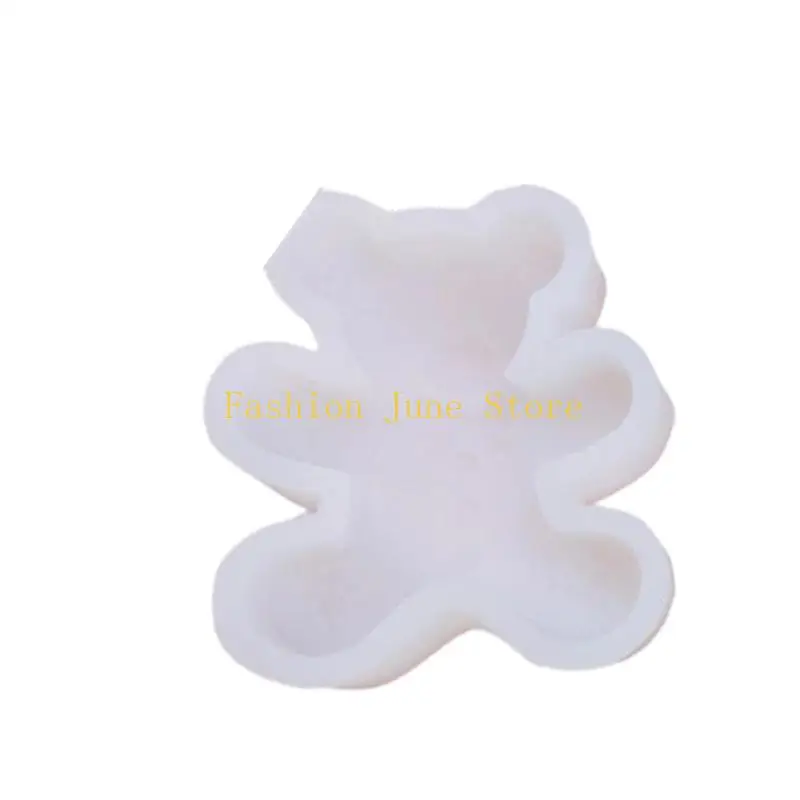 N5KA Santa Bear Silicone Baking Tool For Cake Cookie Chocolate Heat Resistant Kitchen Accessory Christmas Gift