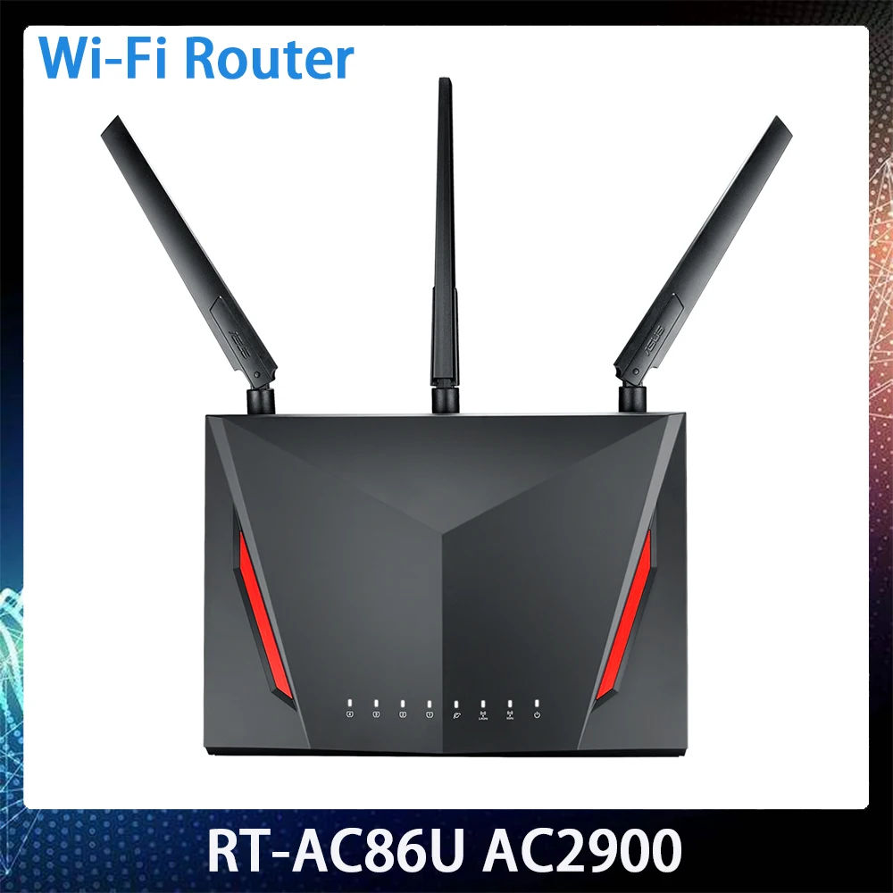 

Wi-Fi Router 2.4GHz/5GHz 1600Mbps 4-Port Gigabit RT-AC86U AC2900 For Asus