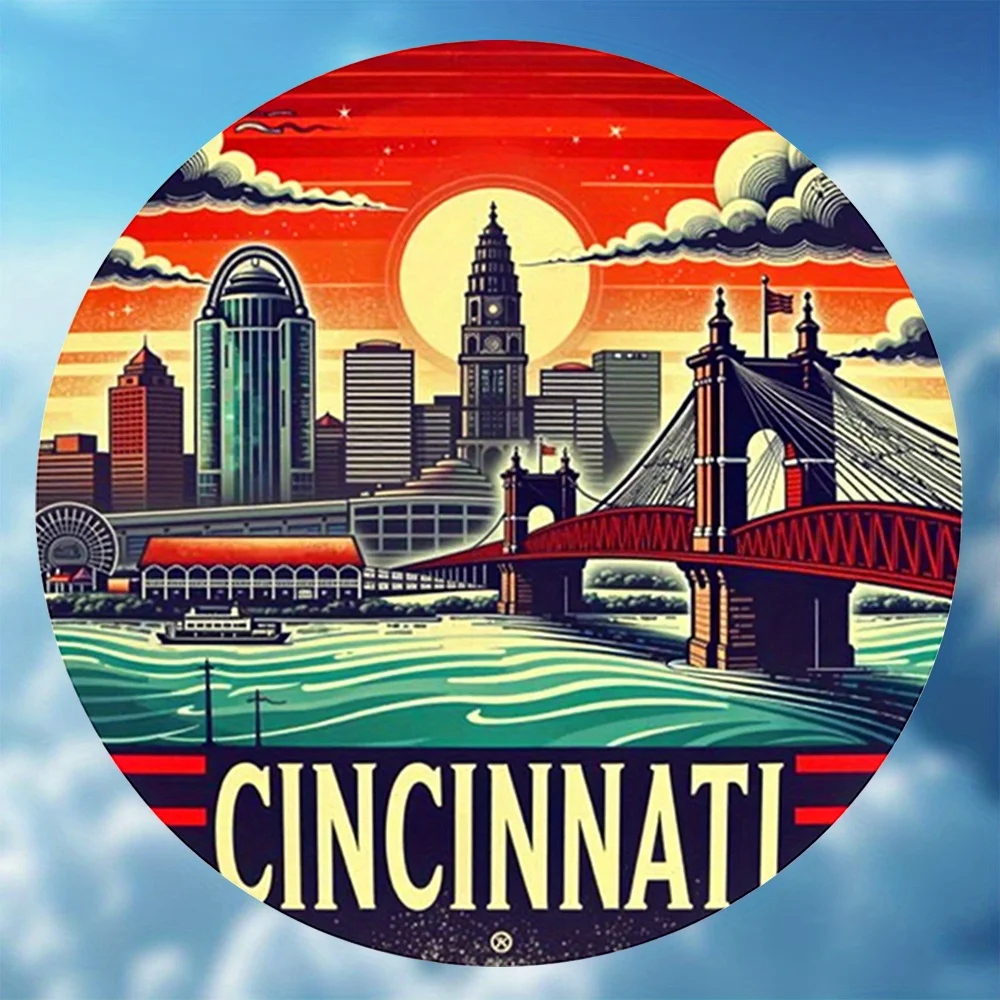 Vintage Cincinnati Skyline 8
