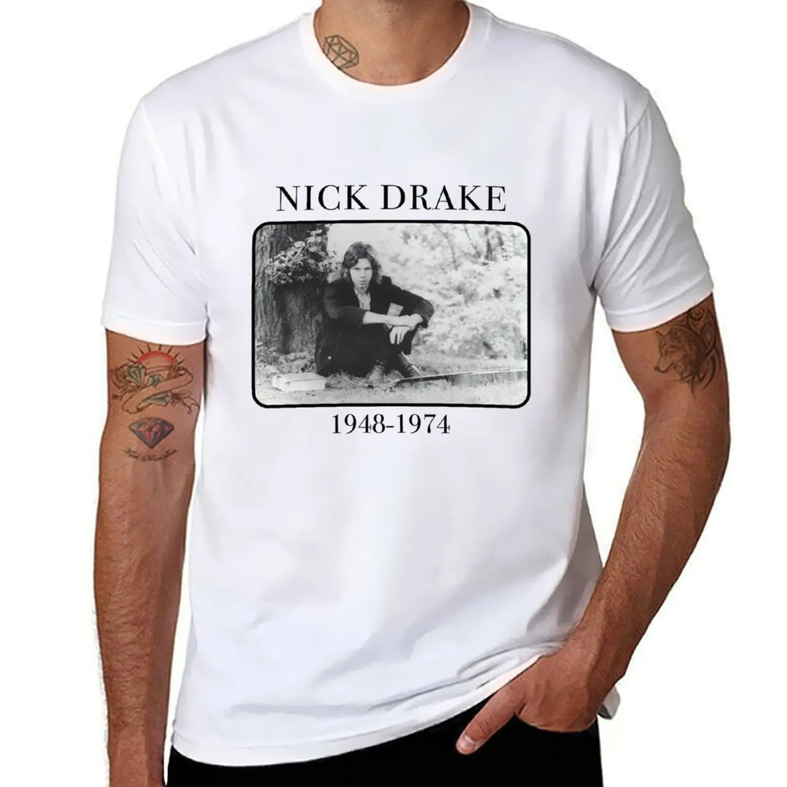 

Nick Drake T-Shirt t shirts for man pack white essential t shirt man t shirt graphic T-Shirt