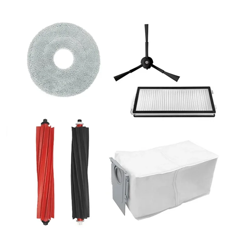 AC39-For Roborock Qrevo Master Replacement Spare Parts Accessories Main Side Brush HEPA Filter Mop Pads Dust Bag