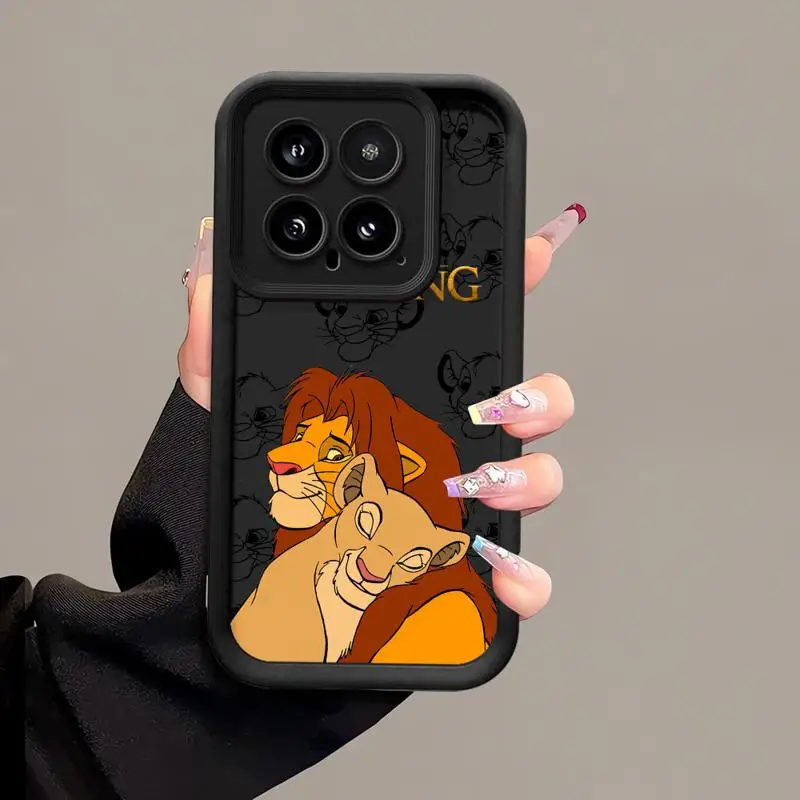 phone cases for Redmi Note 13 5G 9S 11 9 12 Pro 12C 12 4g 12S 10 Lite Angel Eye Ladder fundas Cover The King Lion Simba Animaton