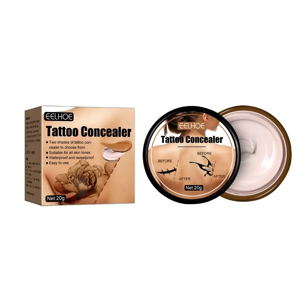 20G Tattoo Concealer Been Make-Up Verhelderende Zweetbestendige Waterdichte Foundation Verbergen Gemakkelijk Waterdichte Body Concealer Littekens