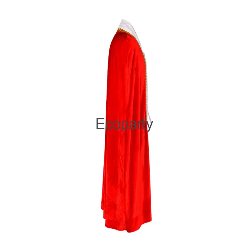 Costume Médiéval Vintage en Velours pour Homme et Femme, Tenue Cape à Lacets, dérivPrince, Everak, Reine Phnom Penh, Rouge, Halloween, 2023