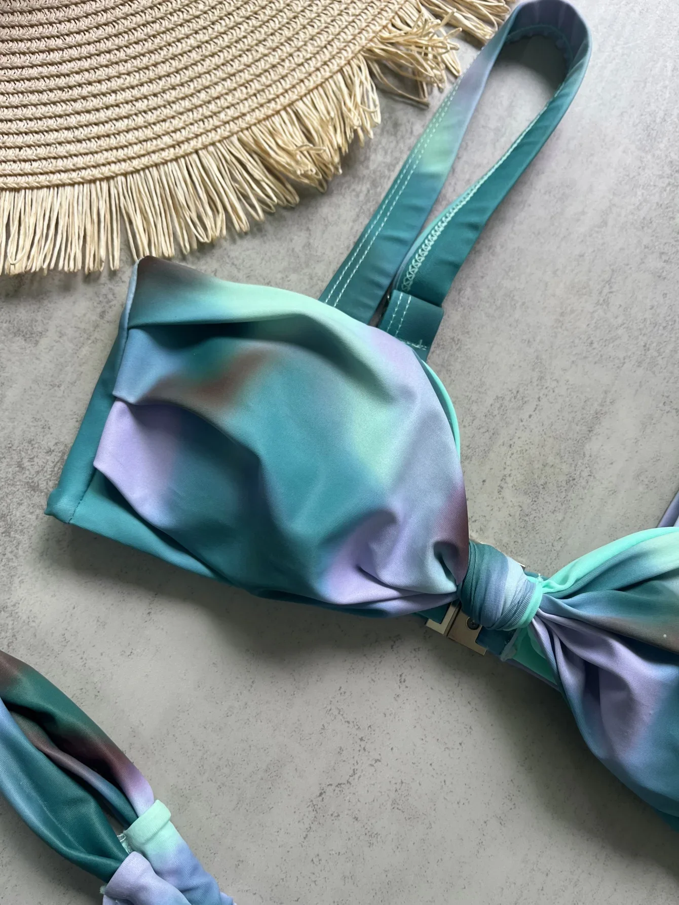 Sexy Tie Dye Printed High Cut Bikini Women Swimwear Female Swimsuit Two-pieces Bikini set Padded Bather Bathing Suit Swim