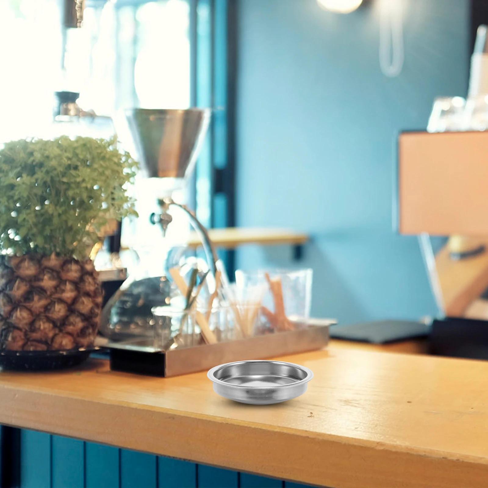 

Stainless Steel Coffee Powder Bowl 51mm Single Cup Espresso Machine Filter Porous Strainer Coffee Maker Accessory