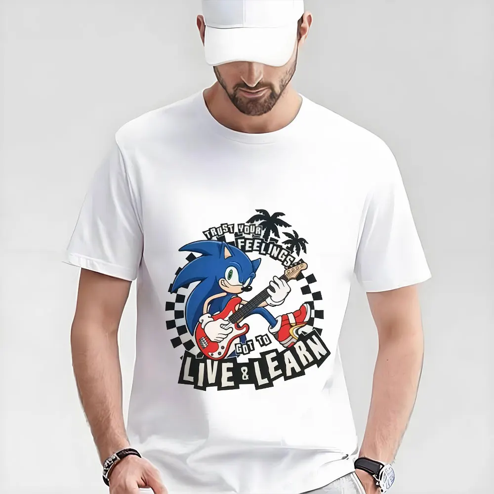 

Trust your feelings Sonic Adventure Shadow the Hedgehog Gift t shirt for Anime lover Cartoon Graphic Tee Y2K clothes All size t