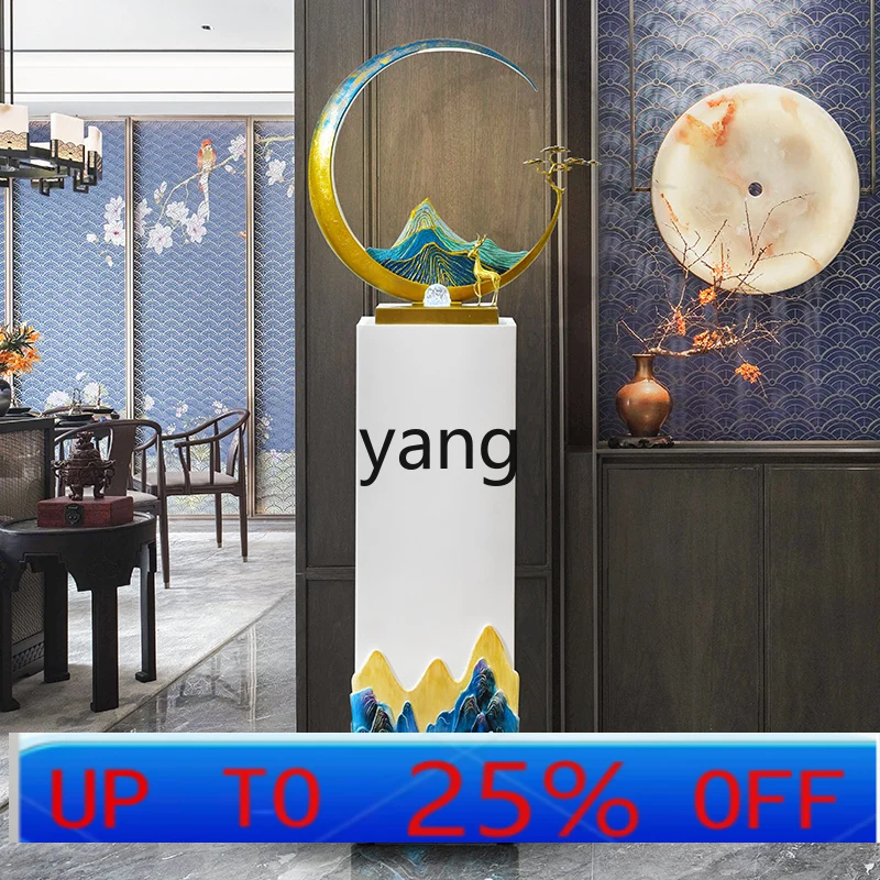 LMM modern Chinese-style flowing water ornament floor-to-ceiling circulating water high-end light luxury decoration