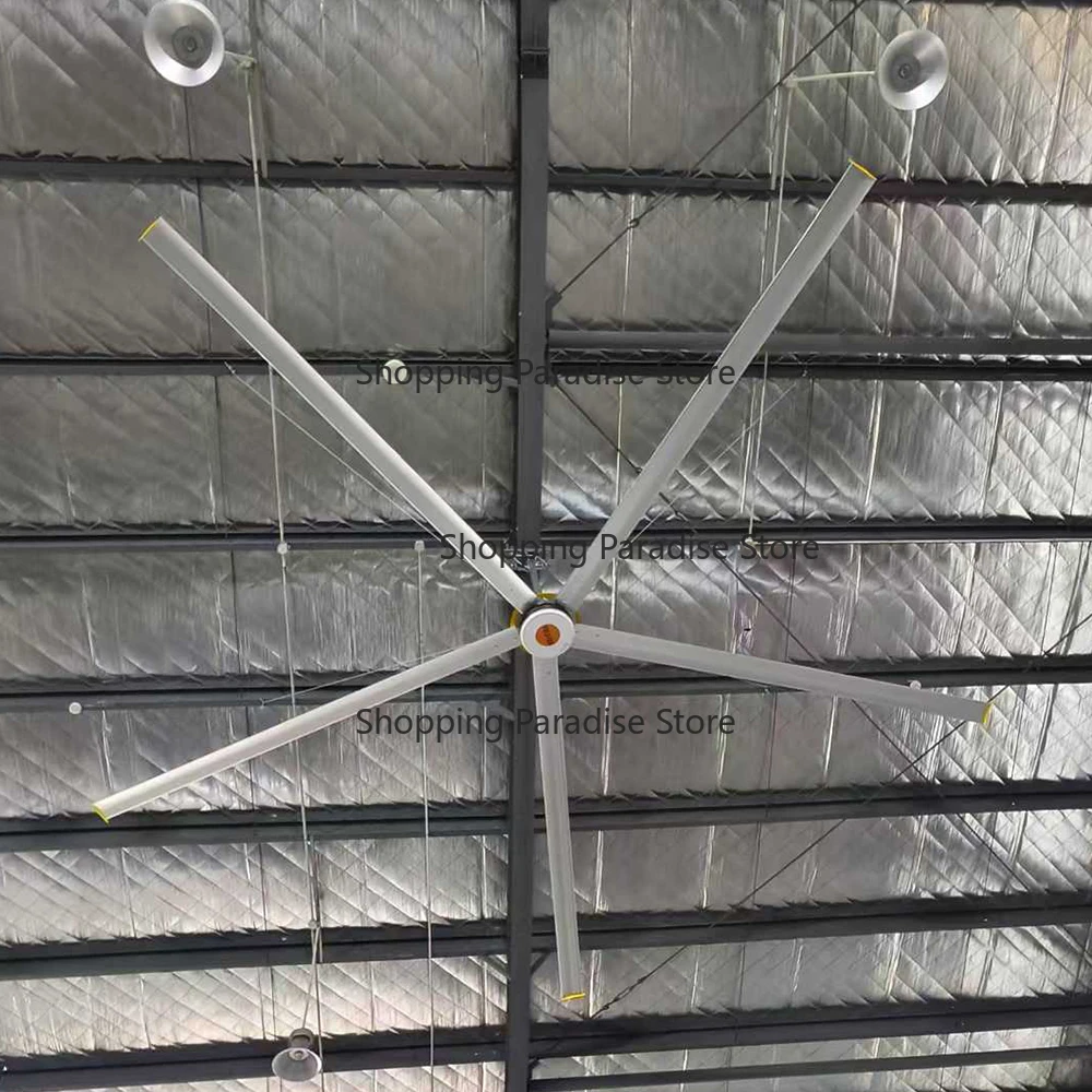 Ceiling Fan 8.53ft-24ft with Permanent Ma-gnet Motor Energy Efficient Large Space Ventilation Custom OEM ODM