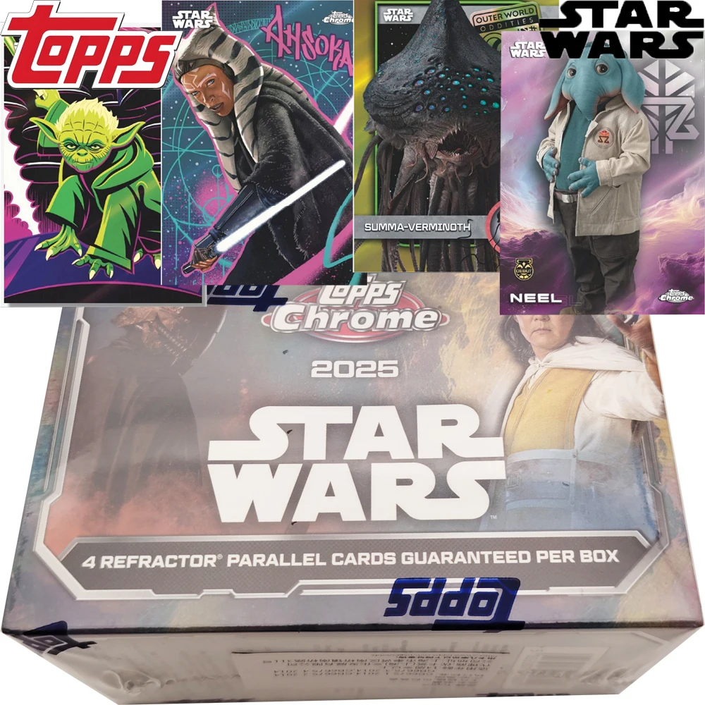 Original 2025 Topps Chrome Value Star Wars Collection Cards Collection Cards Science Fiction Film Characters Periphery Rare Card