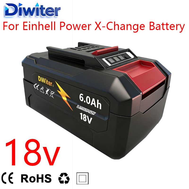 

good New 18V 9000mAh Lithium-ion Rechargeable Battery 4511481 for Einhell 18-Volt Power X-Change Cordless Power Tools, Ozito