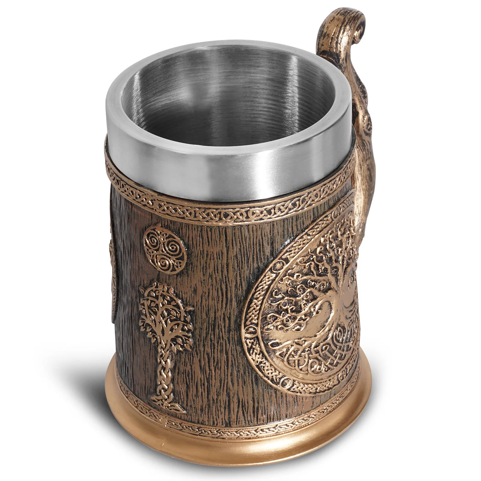 Imagem -04 - Caneca de Cerveja 3d da Árvore do Mundo Yggdrasil da Mitologia Nórdica Stein Tankard Copo da Bebida da Caneca de Café da Árvore da Vida para o Presente Masculino 20oz