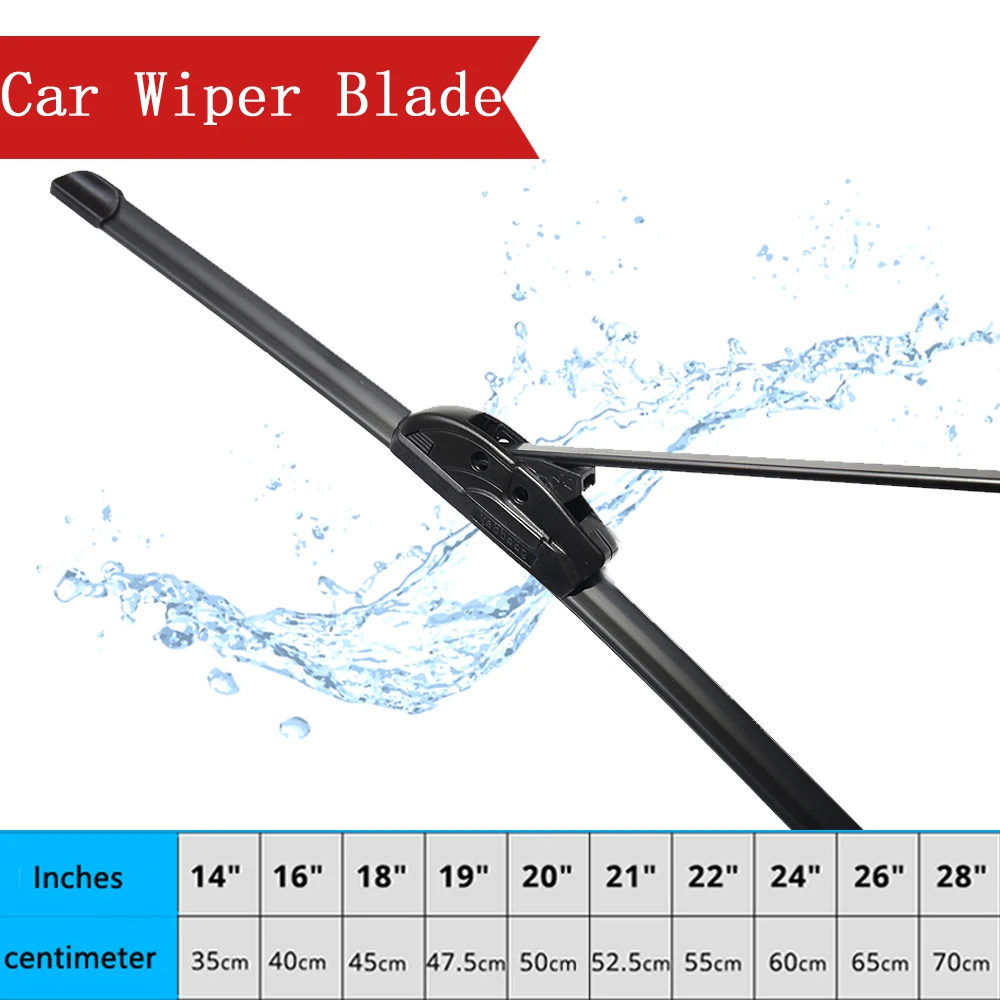 Wiper Blade Car Accessories Universal U J Hook Type 14 16 17 18 19 20 21 22 24 Inches Windscreen Windshield Brush Washer Hybrid