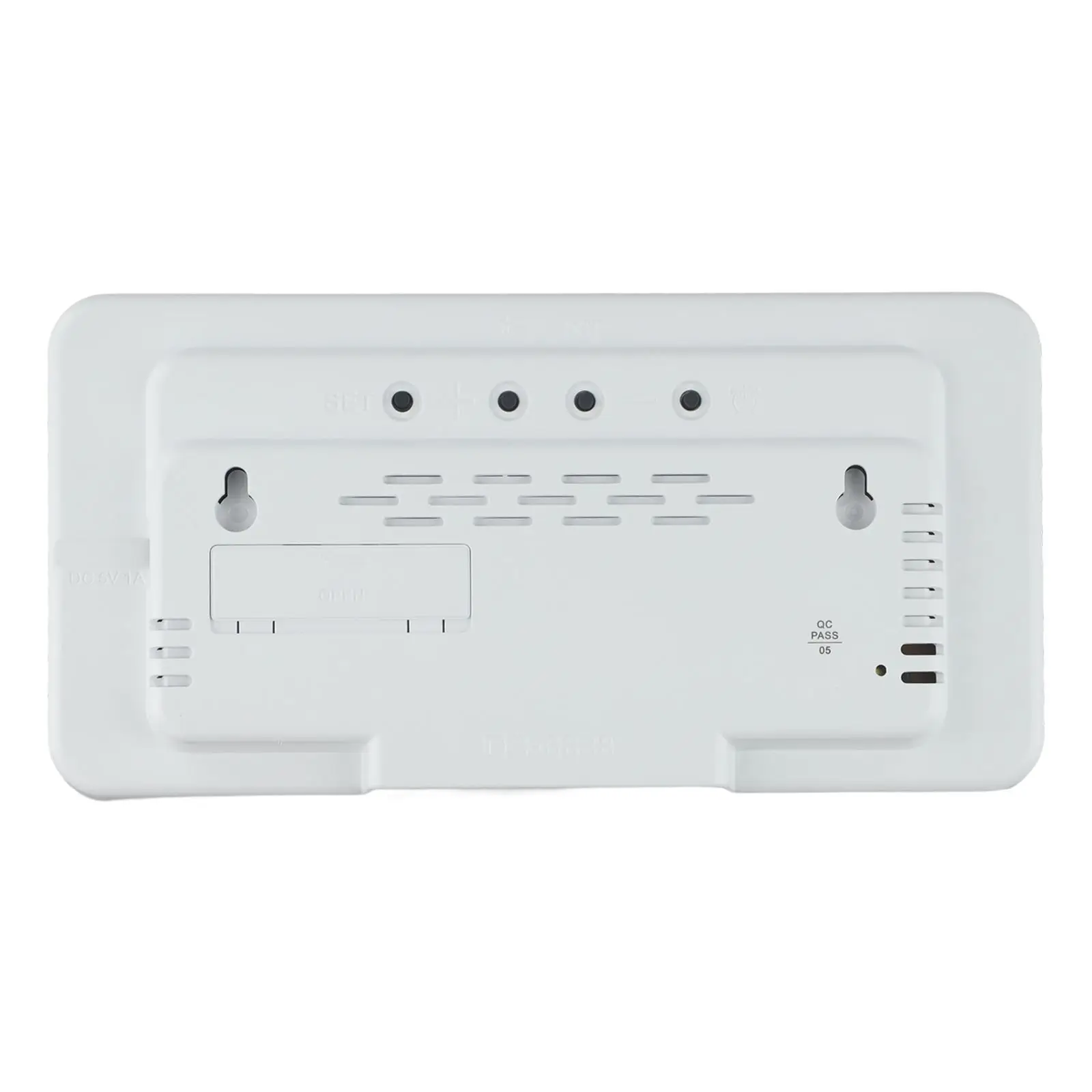 Smart Digital Alarm Clock displaying Temperature Date & Week with Voice Activation and Five Brightness Adjustments