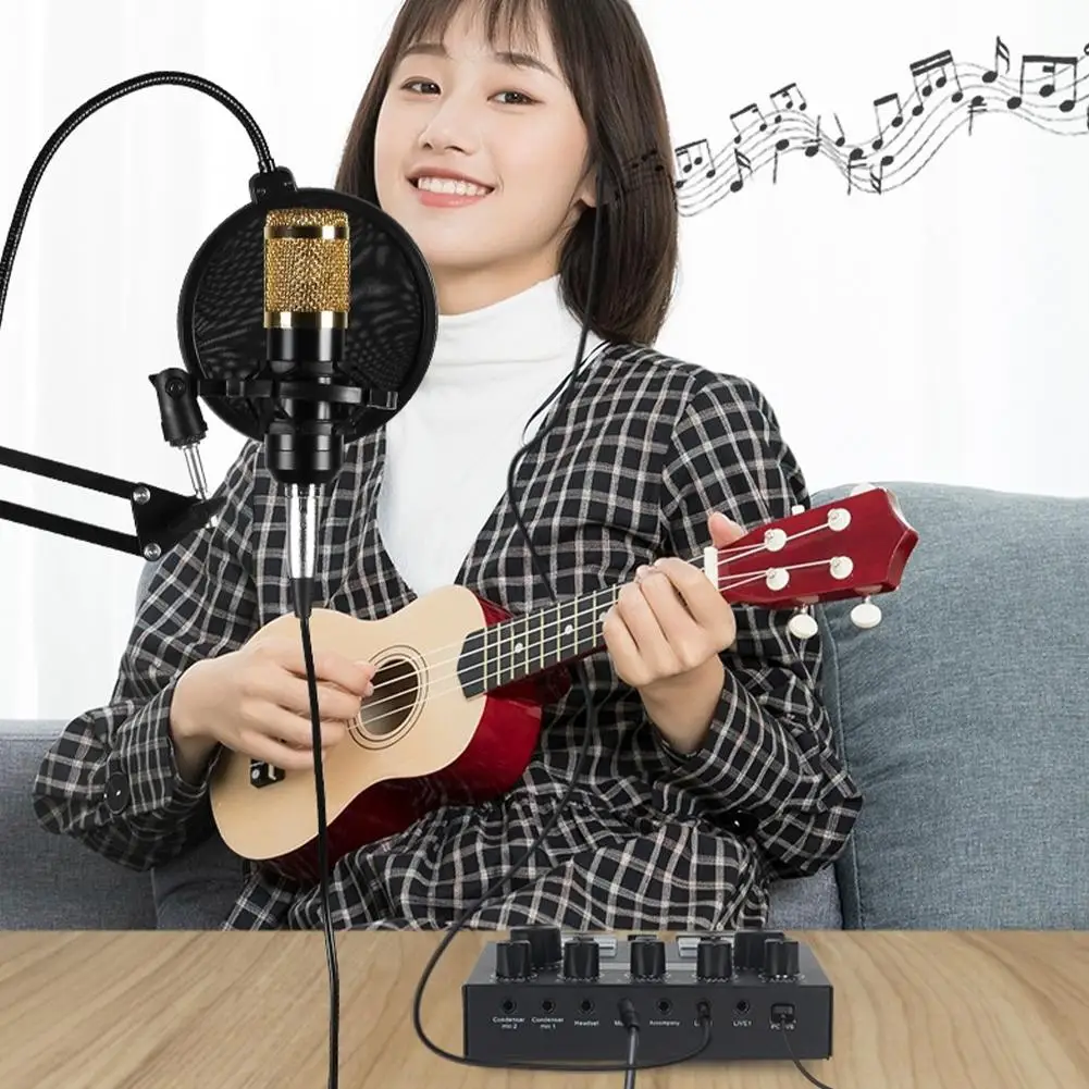 

Live Streaming Tuning Sound Cards Variable Sound Tuning Streaming Live Board Entertainment Audio Equipment Multifunction An B9S8