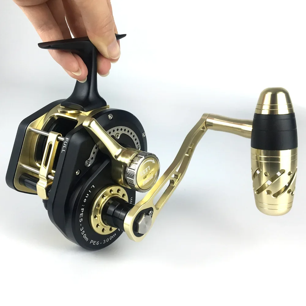 Rueda de pesca automática metálica – Placa hierro balanceo lento - imagen 5