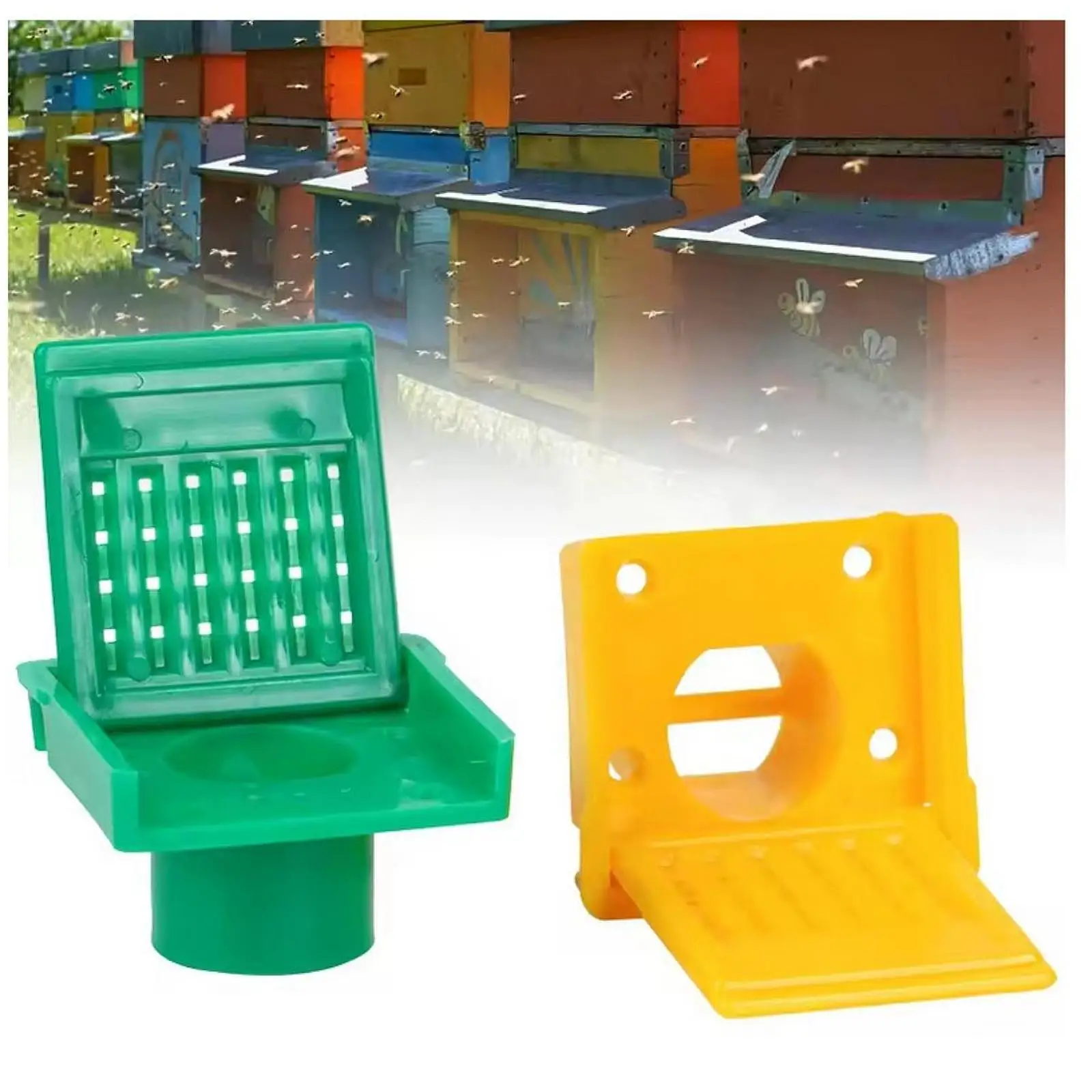 Beekeeping Hive Escaper Bee Hive Entrance Barrier Enhanced Protection Apiculture Tool Easy Installation for Outdoor Bee Hives