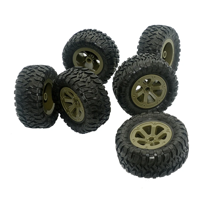 6PCS FY004-15 33Mm Width RC Car Tires Tyre Wheel Upgrades Accessories For Fayee FY004A 1/16 6WD RC Car Spare Parts