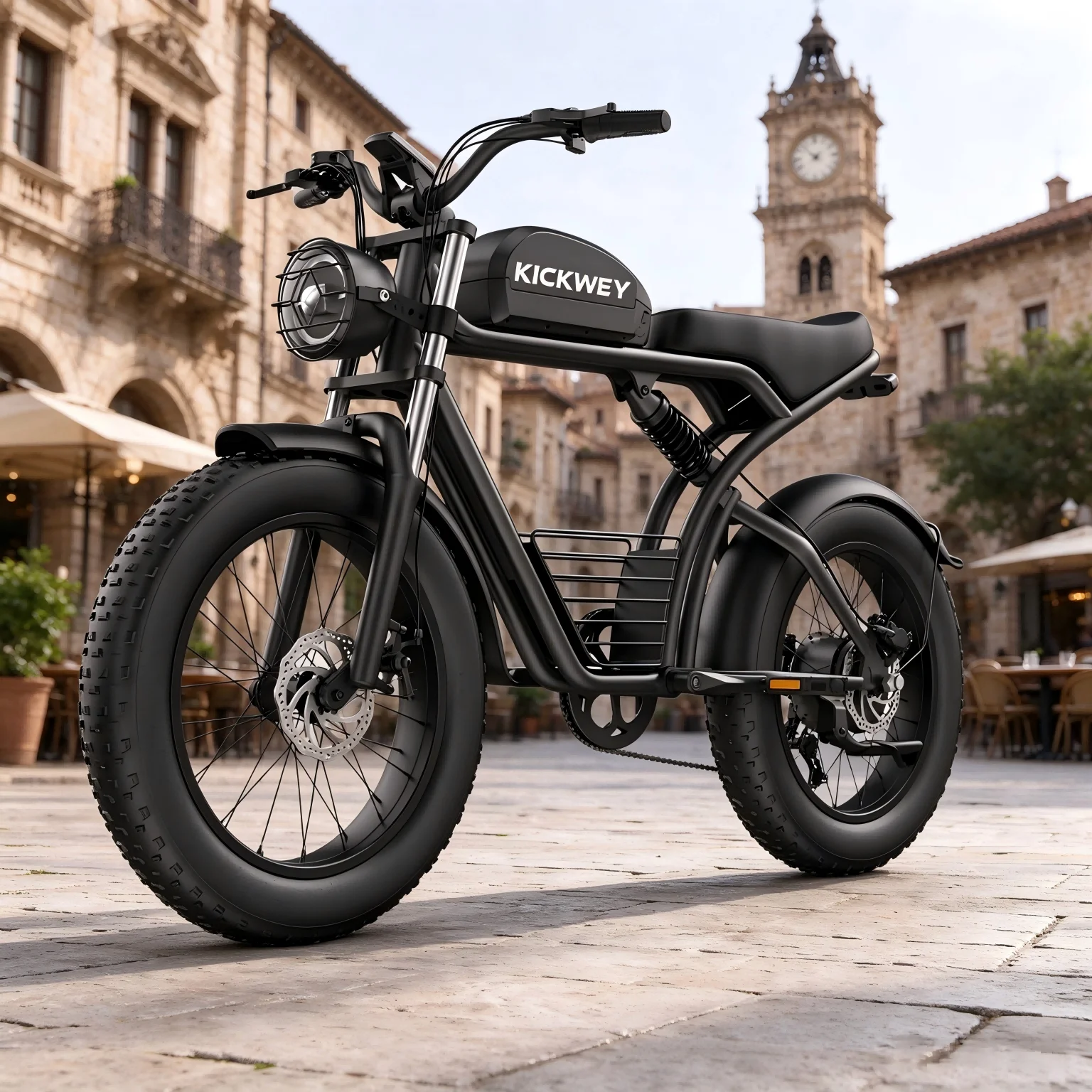 KICKWEY K7, bicicletta elettrica con motore potente da 1500 W, ideale per adulti e per l’uso su terreni accidentati, velocità massima 50 km/h, batteria al litio ad alta densità da 48 V e 23 Ah