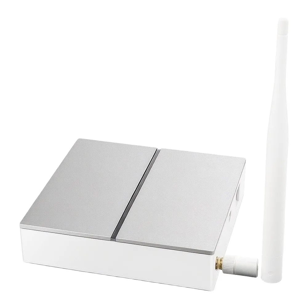 For Zigbee 3.0 Wired For Gateway Hub For Smart Home Supporting 128 Devices With Remote Restart And Easy Migration Silver Plastic