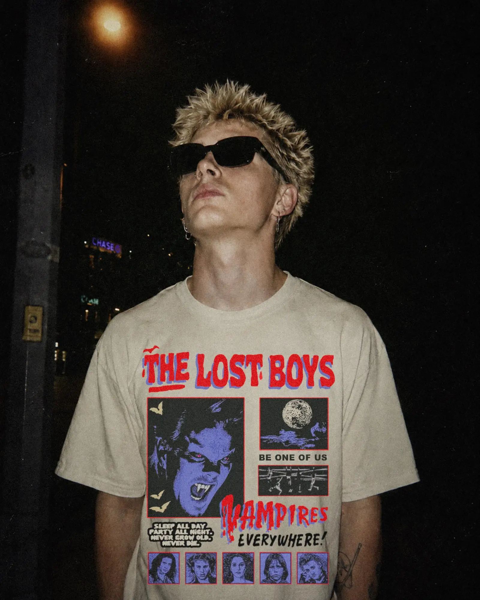 80s Vampire Movie Shirt : Punk Aesthetic Unisex Horror Shirt - Vintage Halloween TShirt Movie Fun Gift