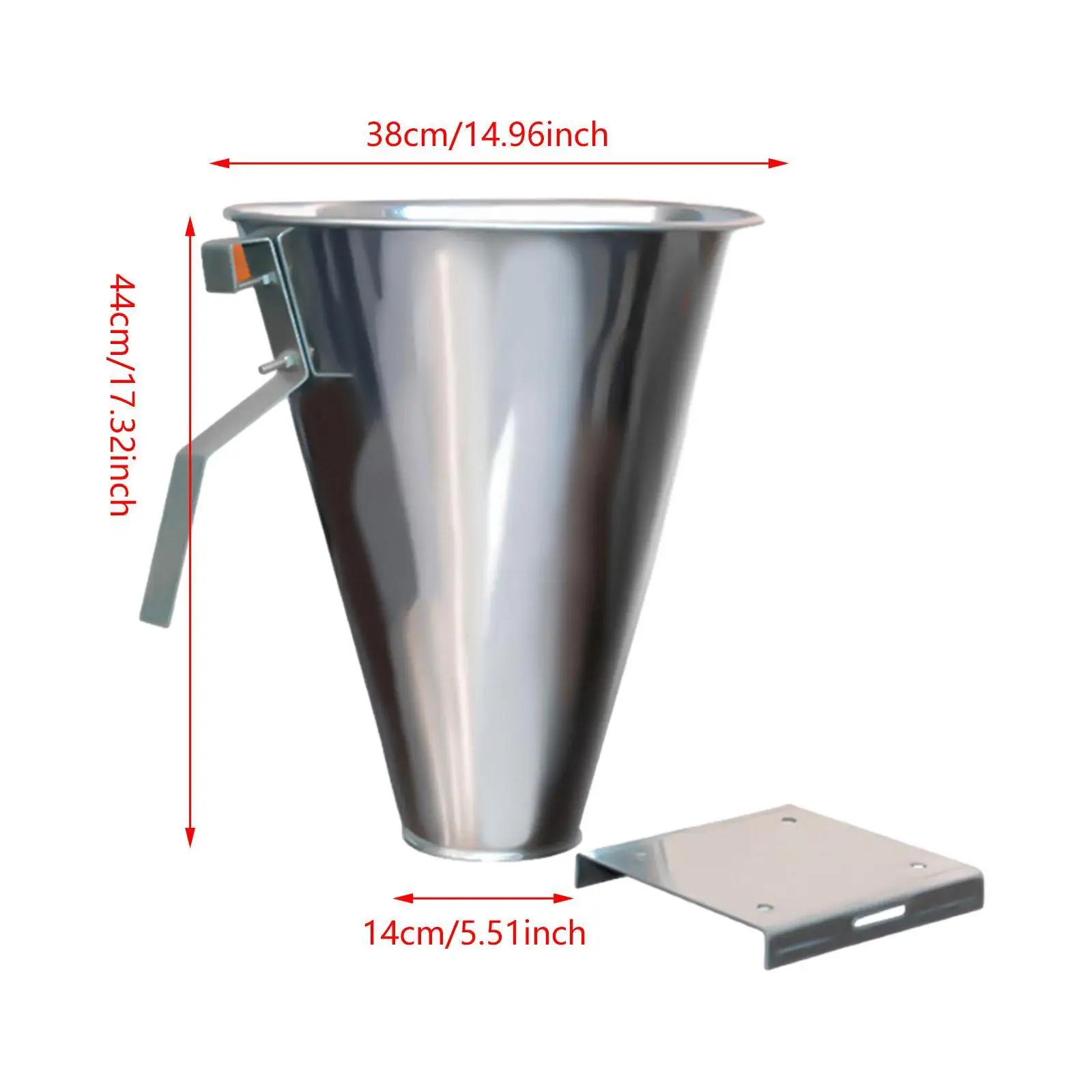 Poultry Restraining Cone Iron Cone Geese Livestock Supplies Farms Bleeding Tool for Large Layers Kitchen Broilers Turkeys