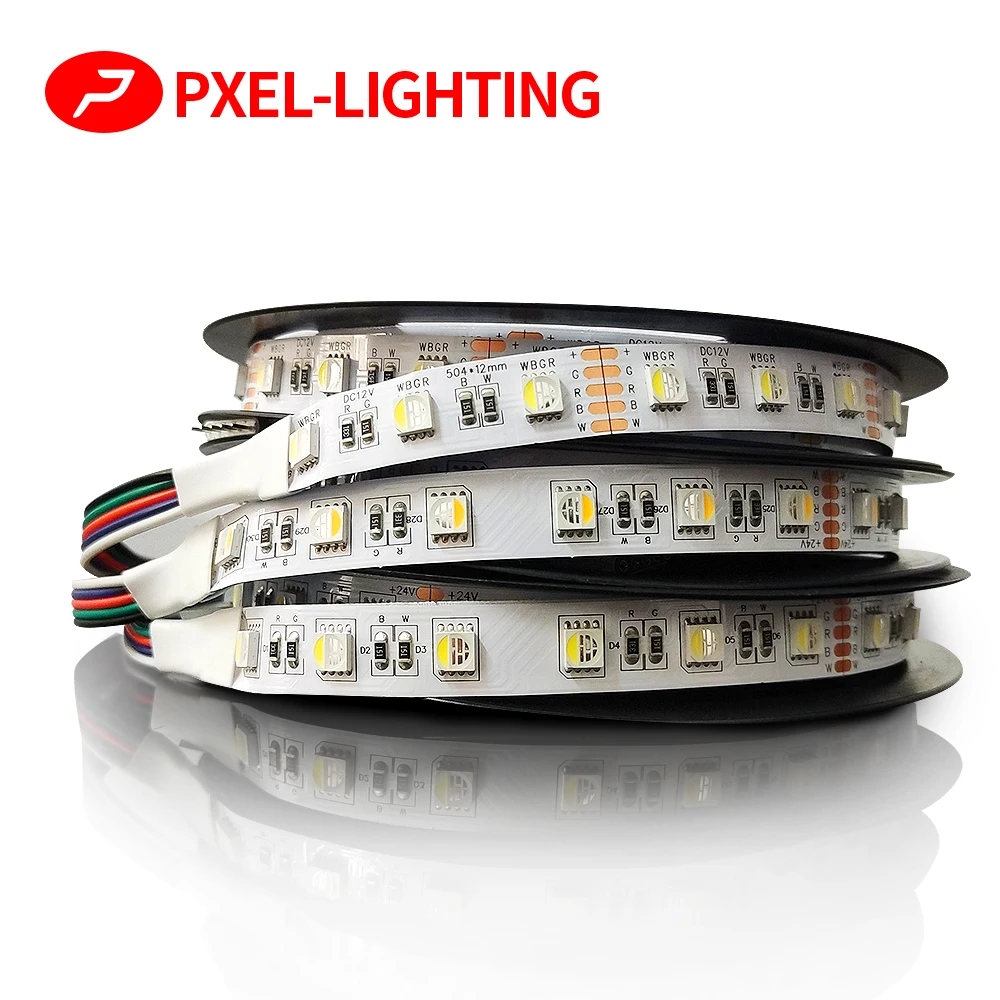 5M 12V 24V SMD5050 RGBW RGBWW LED Strip RGB White RGB Warm White, 4 Color in 1 LED Chip,60 LED/M IP20 IP65 Waterproof LED Tape