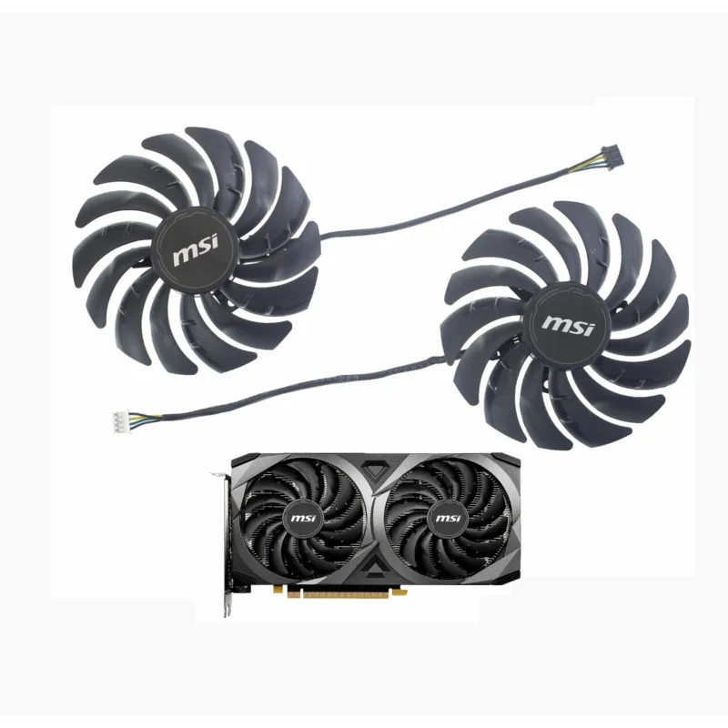 PLD10010S12HH Video card fan for MSI Gaming RTX 3050 3060 3060 Ti 3070 Ventus 2X