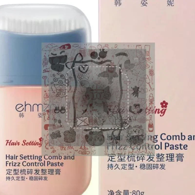 1Pcs 80g Kids Hair Finishing Stick Gel Anti Flyaway Smooth Broken Hair Shaping Stick For Girls Ballet Daily Hairstyle Care