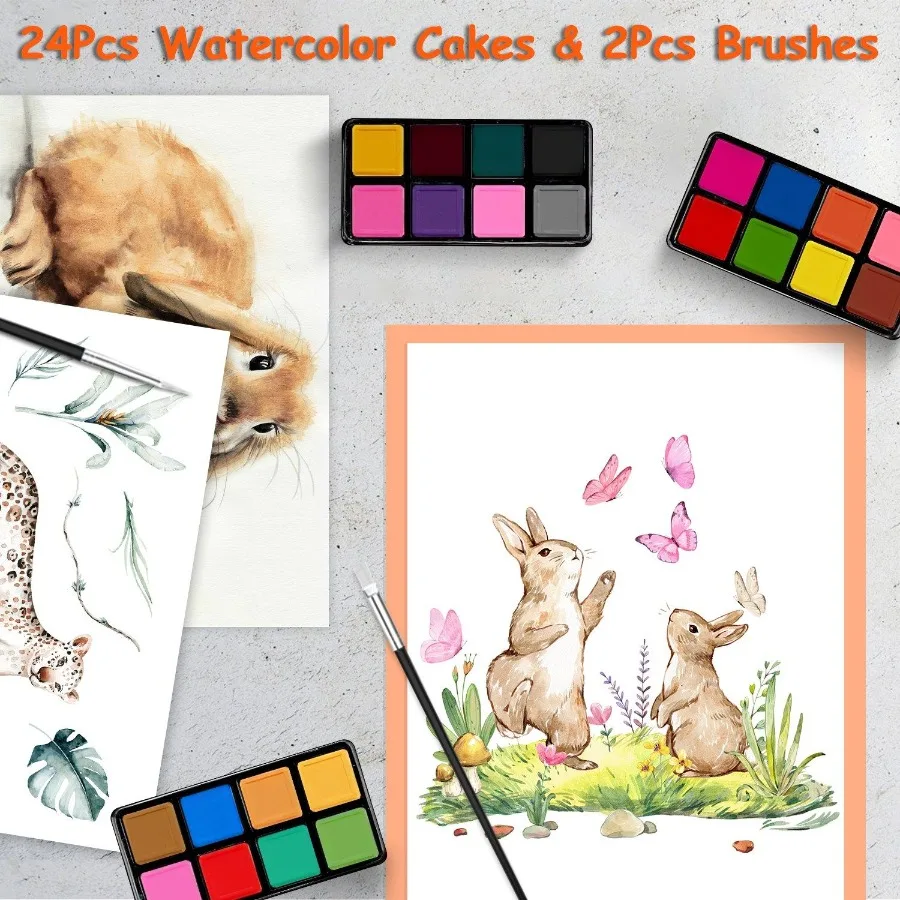 140 Buah Perlengkapan Seni dengan Pensil Warna Pastel Minyak Krayon Cat Air Kue Kuas Rautan Penghapus Dalam Kotak Kayu Elegan Pr