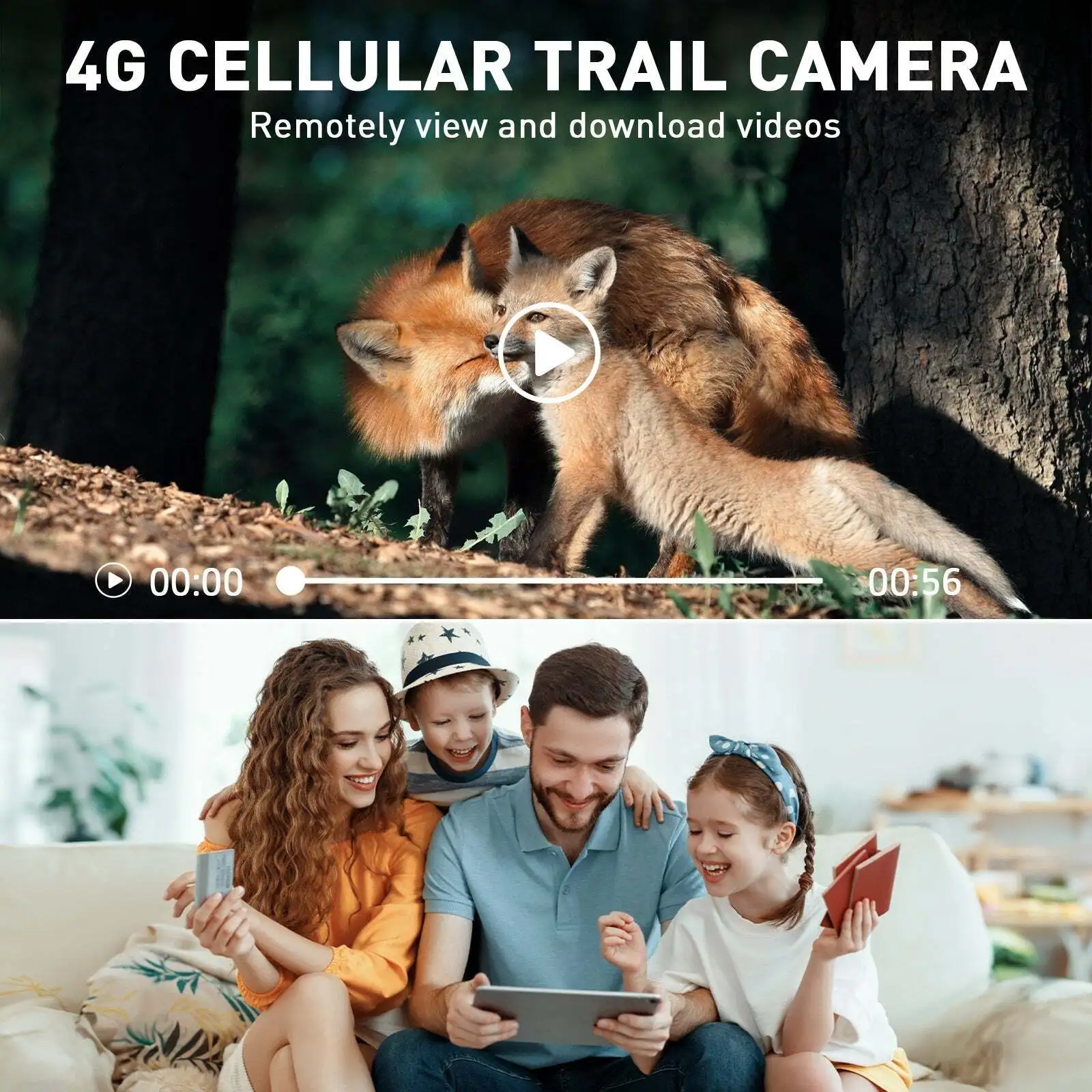 LS VISION 8MP podwójny ekran słoneczna kamera bezpieczeństwa zewnętrzna 4K 4G/WiFi PTZ podwójne wykrywanie PIR 2-kierunkowa rozmowa wodoodporne kamery dzikiej przyrody