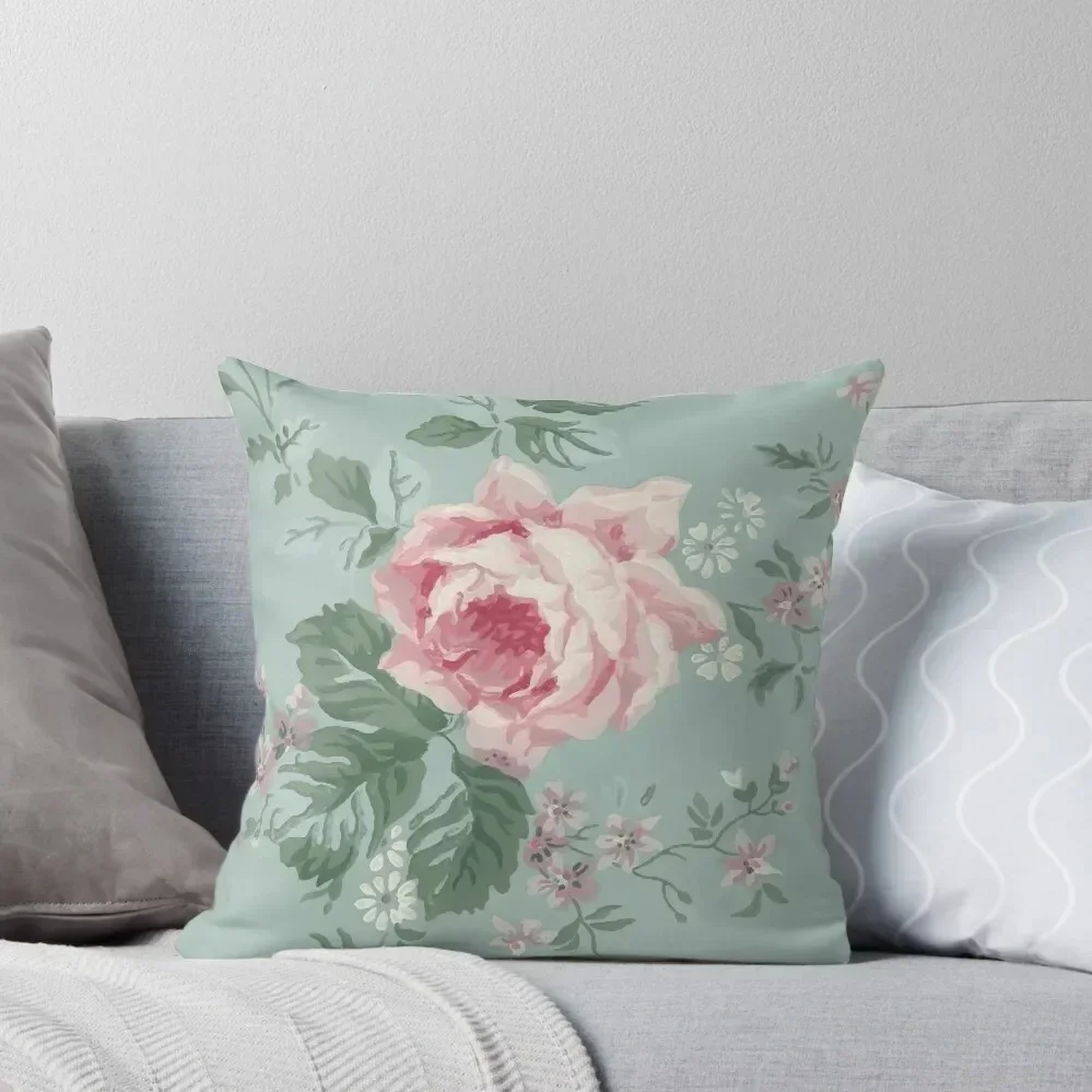

French Chic Vintage Roses Throw Pillow Embroidered Cushion Cover Luxury Sofa Cushions Sofa Covers Pillow Decor pillow
