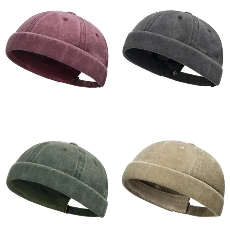 Fashion Hip Hop Beanie Street Hat Men Skullcap Women Spring Brimless Baggy Melon Cap Cuff Docker Fisherman Beanies Hats