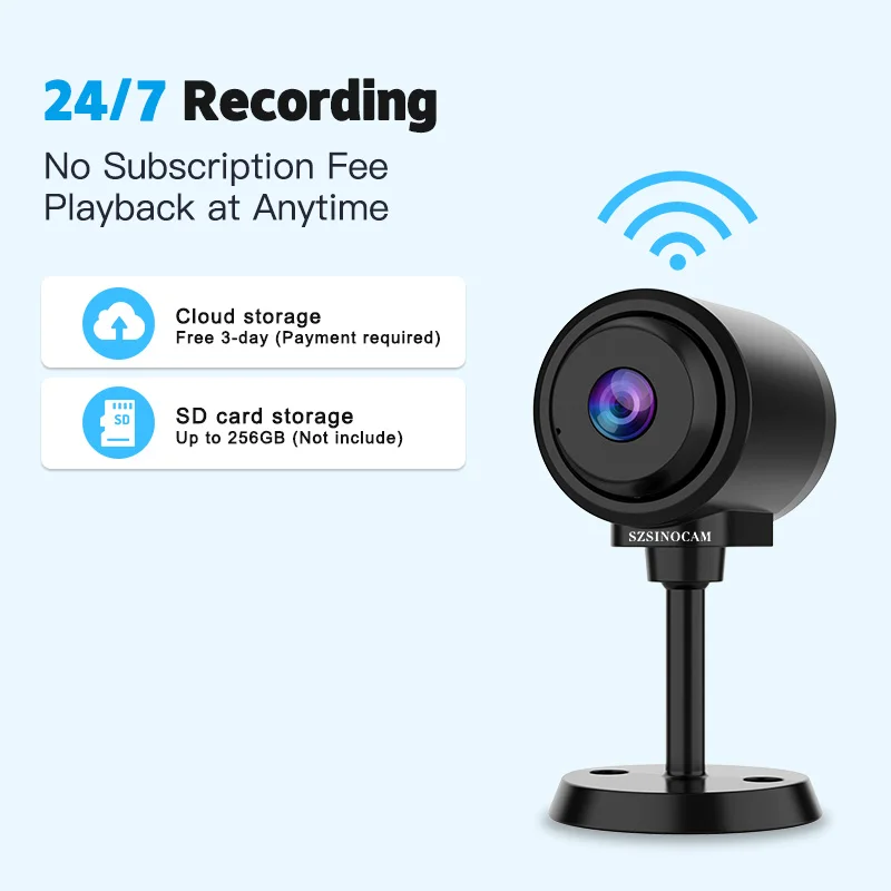 3MP Mini Camera WiFi Wireless Monitoring Security Protection Remote Monitor Camcorders Video Surveillance Smart Home