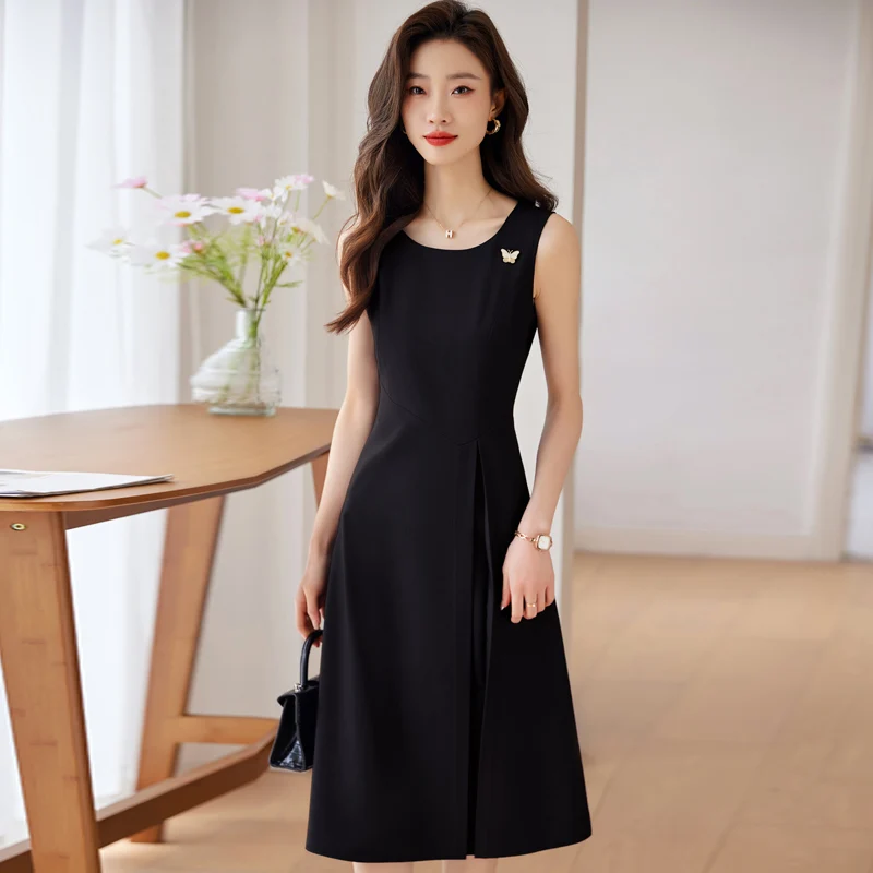 Elegant Professional Women Dress Fashionable Minimalist Style To Show The Workplace Style Tanks Dresses New Spring