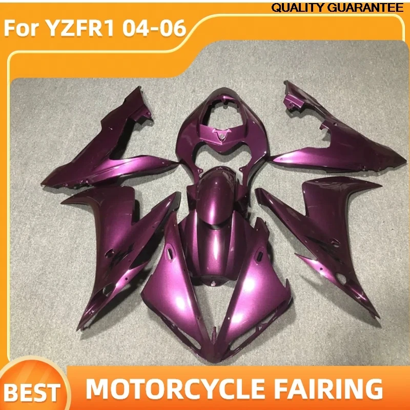 

YZFR1 2004 2005 2006, комплект обтекателей из АБС-пластика для мотоцикла YAMAHA YZF R1 YZF-R1 04 05 06, индивидуальный 100% подходит для вторичного рынка, фиолетовый