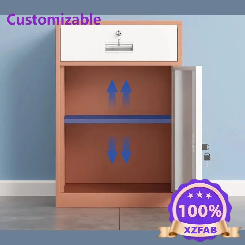 Factory Direct 2026 Office metal file cabinet, bedside low cabinet, storage, information with lock, drawer