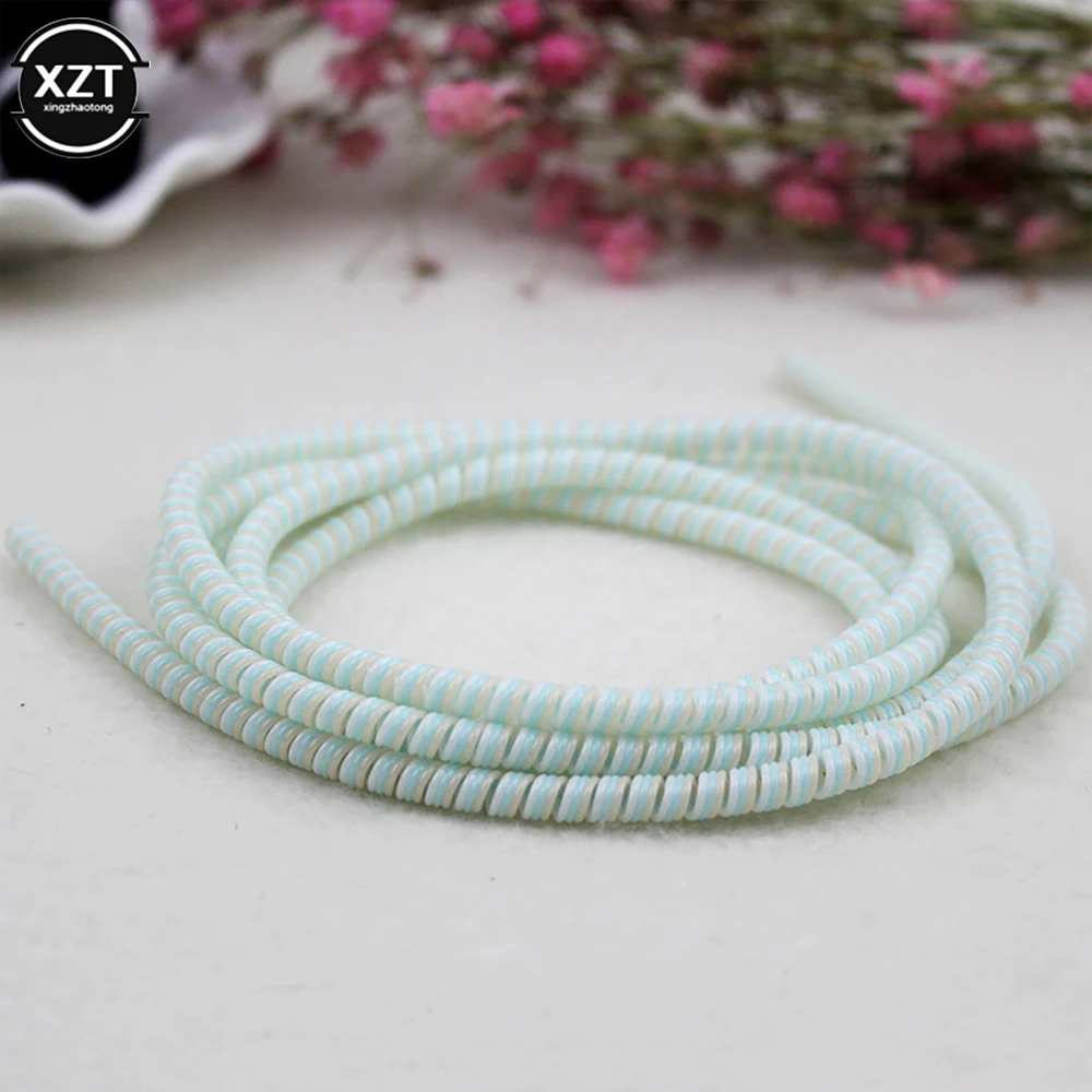 Color Phone Wire Cord Rope 1.4m Protecto Anti-break Spring Protection Rope for USB Charging Cable Earphone Data Bobbin Winder