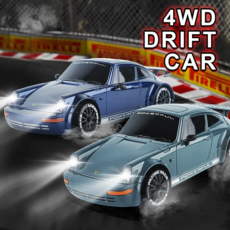 KF27 1:20 RC Drift Car With LED Light 4WD Radio Remote Control Vehical Professional 4x4 Racing High Speed Toy for Kids Best Gift