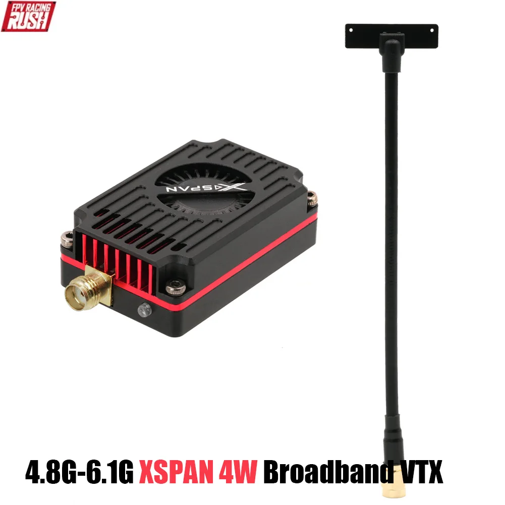 

Rushfpv Rush FPV XSPAN 4.8-6.1G 4W / 6.1-7.2G 3W Broadband Vtx Video Transmitter For Long Range RC FPV Racing Drone Quadcopter