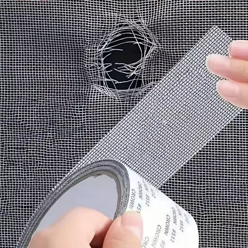 1ps Easy Installation Window Screen Repair Tape - Anti-Aging, Instant Stick, Waterproof & Insect Proof, Self-Adhesive Mesh Patch